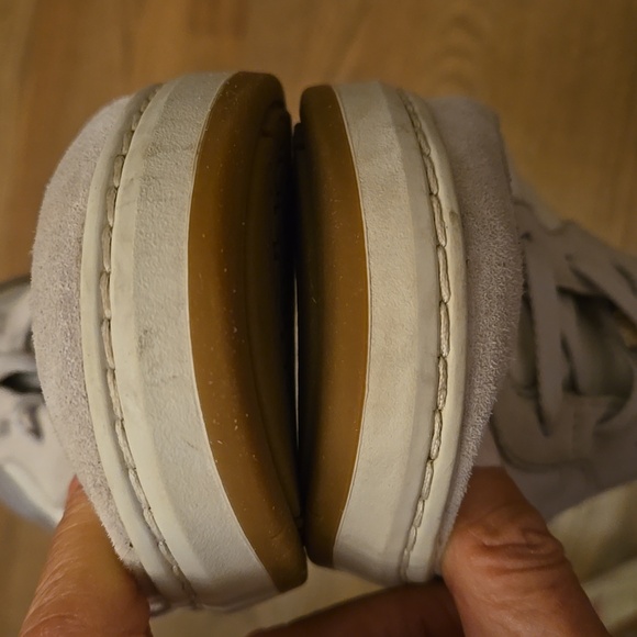 Dansko Josey White Rose Gold Leather Suede Trim Women's Sneakers Size 41 - Picture 9 of 11